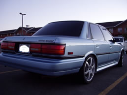 Rear view clean car